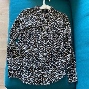 J. crew leopard shirt